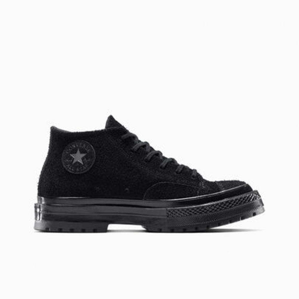 Converse All Black Textured High-Tops